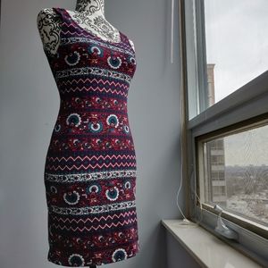 Bohemian Pattern Party Bodycon Spring Petite Dress